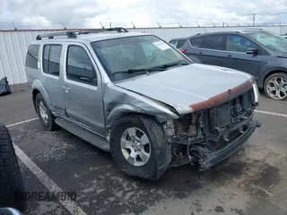 2005 Nissan Pathfinder LE with VIN 5N1AR18W95C778243, listed as a IAAI auction lot 41969526 with 199,765 mi miles and . Bid and sale history available at DreamBid. Image 1.