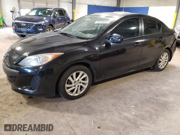 2012 Mazda 3 i Grand Touring with VIN JM1BL1W82C1542914, listed as a Copart auction lot 80790833 with 138,058 mi miles and Salvage Title. Bid and sale history available at DreamBid. Image 1.