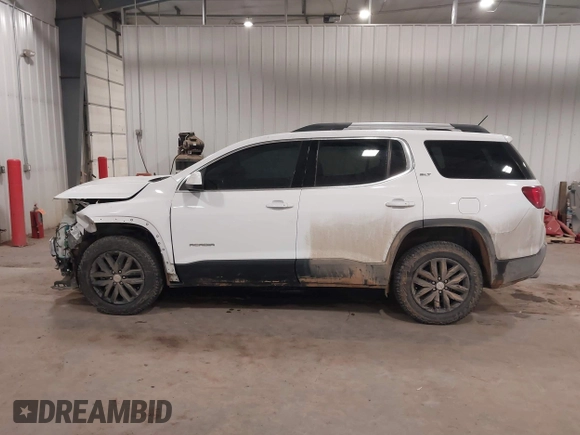 2018 GMC Acadia SLT with VIN 1GKKNULSXJZ185433, listed as a IAAI auction lot 41416333 with 100,296 mi miles and . Bid and sale history available at DreamBid. Image 14.