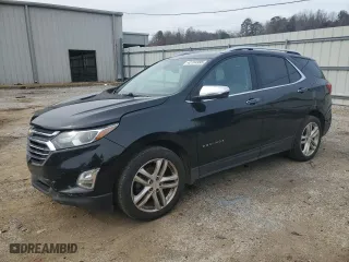 2020 Chevrolet Equinox Premier with VIN 2GNAXYEX9L6227016, listed as a Copart auction lot 43184995 with 136,241 mi miles and Salvage Title. Bid and sale history available at carsss.com. Image 1.