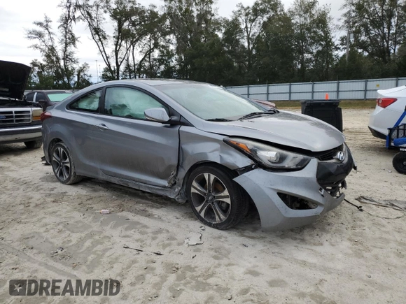 2014 Hyundai Elantra Coupe with VIN KMHDH6AH5EU026736, listed as a Copart auction lot 38143974 with 140,745 mi miles and Non Repairable. Bid and sale history available at carsss.com. Image 4.