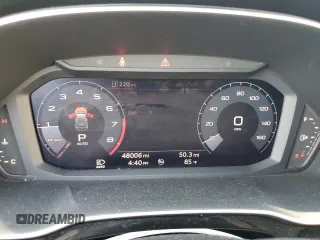 2020 Audi Q3 S line Premium with VIN WA1DECF35L1032280, listed as a Copart auction lot 58786915 with 48,006 mi miles and Salvage title. Bid and sale history available at DreamBid. Image 9.