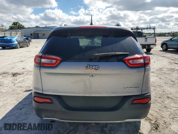 2017 Jeep Cherokee Limited with VIN 1C4PJLDB6HW602869, listed as a Copart auction lot 46781115 with 96,789 mi miles and Salvage Title. Bid and sale history available at carsss.com. Image 6.