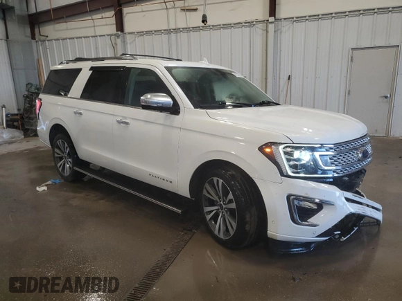 2020 Ford Expedition Max Platinum with VIN 1FMJK1MT1LEA32709, listed as a Copart auction lot 47017895 with 74,845 mi miles and Salvage title. Bid and sale history available at DreamBid. Image 4.