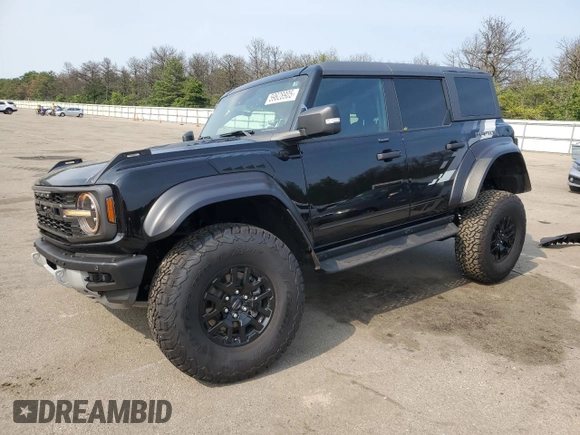 2023 Ford Bronco Raptor с VIN 1FMEE5JR6PLB79862, выставлен на аукционе Copart как лот 59628905 с пробегом 5 382 миль миль и Списание • Salvage title. История ставок и продаж доступна на DreamBid. Изображение 1.