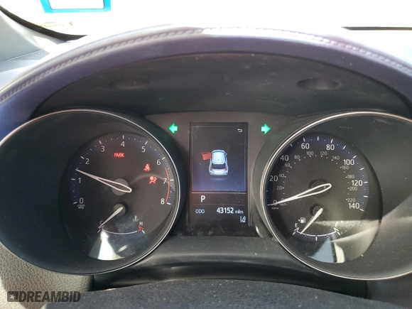 2021 Toyota C-HR LE with VIN JTNKHMBX2M1118596, listed as a Copart auction lot 50576925 with 43,152 mi miles and Salvage Title. Bid and sale history available at carsss.com. Image 9.