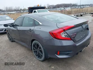 2019 Honda Civic Sedan Sport with VIN 2HGFC2F83KH515794, listed as a IAAI auction lot 41967452 with 38,515 mi miles. Bid and sale history available at carsss.com. Image 3.