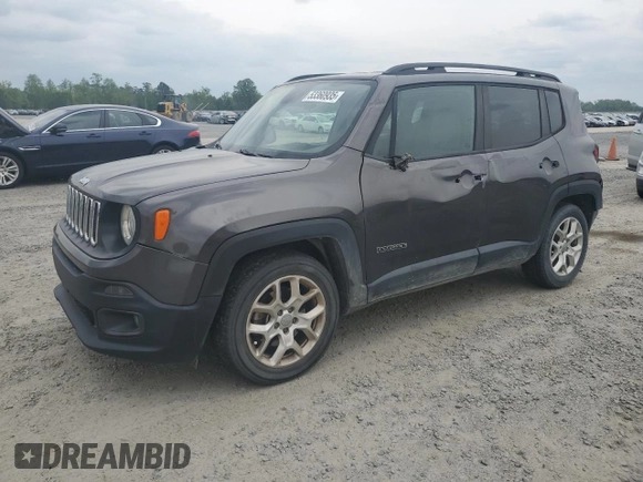 2018 Jeep Renegade Latitude z VIN ZACCJABB3JPJ55083, wystawiony jako Copart lot #53360935 z przebiegiem 122 712 mil mil oraz Czysty tytuł • Clean title. Historia ofert i sprzedaży dostępna na DreamBid. Obrazek 1.