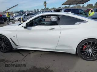 2018 Infiniti Q60 Luxe with VIN JN1CV7EK6JM200248, listed as a IAAI auction lot 41383059 with 55,459 mi miles and . Bid and sale history available at carsss.com. Image 13.