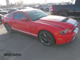 2011 Ford Mustang GT500 with VIN 1ZVBP8JSXB5140921, listed as a IAAI auction lot 41274323 with 1 mi miles. Bid and sale history available at carsss.com. Image 1.