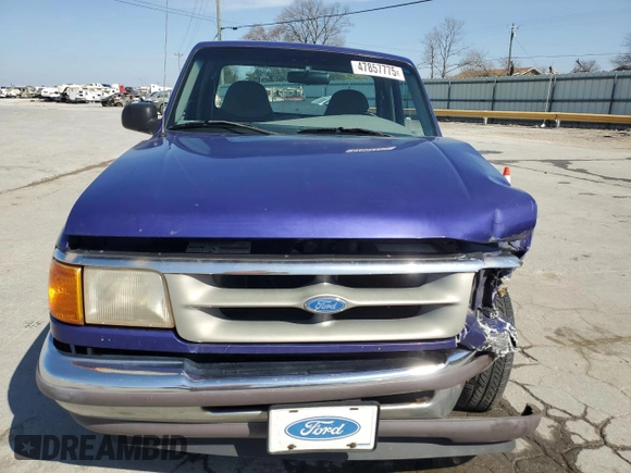 1997 Ford Ranger with VIN 1FTCR10U3VTA20308, listed as a Copart auction lot 47857775 with 213,262 mi miles and Salvage Title. Bid and sale history available at carsss.com. Image 5.