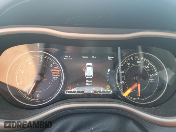 2017 Jeep Cherokee Limited with VIN 1C4PJLDB7HW516454, listed as a Copart auction lot 60927315 with 120,310 mi miles and Salvage title. Bid and sale history available at DreamBid. Image 9.