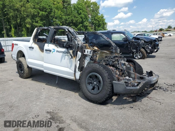 2023 Ford F-150 XL with VIN 1FTEW1EB1PKE67737, listed as a Copart auction lot 67359184 with 0 mi miles and Salvage Title. Bid and sale history available at carsss.com. Image 4.