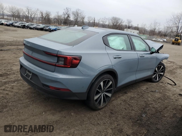 2022 Polestar 2 with VIN LPSED3KA3NL076196, listed as a Copart auction lot 42869655 with Not Provided miles and Salvage Title. Bid and sale history available at carsss.com. Image 3.