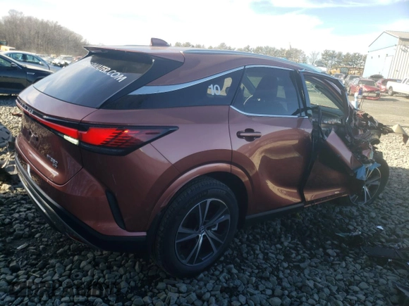 2023 Lexus RX with VIN 2T2BAMCA7PC027449, listed as a Copart auction lot 37771004 with 6,288 mi miles. Bid and sale history available at carsss.com. Image 3.