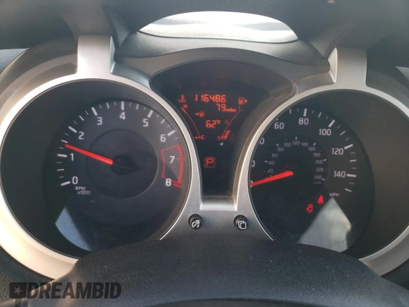 2014 Nissan Juke Nismo with VIN JN8AF5MRXET360699, listed as a Copart auction lot 88971575 with 116,486 mi miles and Salvage Title. Bid and sale history available at DreamBid. Image 9.