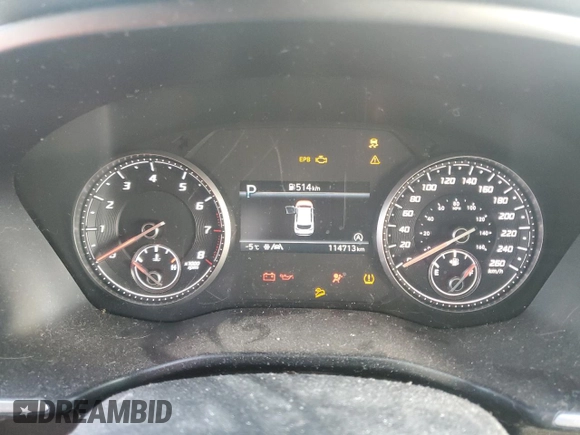2021 Hyundai Santa Fe Essential with VIN 5NMS24AJ2MH358191, listed as a Copart auction lot 43641705 with 114,713 mi miles and Salvage Title. Bid and sale history available at carsss.com. Image 9.