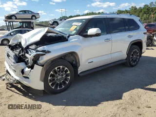 2024 Toyota Sequoia SR5 with VIN 7SVAAABA4RX041139, listed as a Copart auction lot 73237084 with 4,742 mi miles and Salvage Title. Bid and sale history available at carsss.com. Image 1.