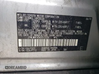 2019 Toyota RAV4 Hybrid LE with VIN JTMLWRFV5KD513338, listed as a Copart auction lot 52316655 with 133,746 mi miles and Non repairable. Bid and sale history available at DreamBid. Image 13.