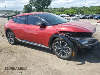 2022 Kia EV6 Wind with VIN KNDC3DLC5N5048637, listed as a Copart auction lot 58434444 with 59,250 mi miles and Salvage Title. Bid and sale history available at carsss.com. Image 4.