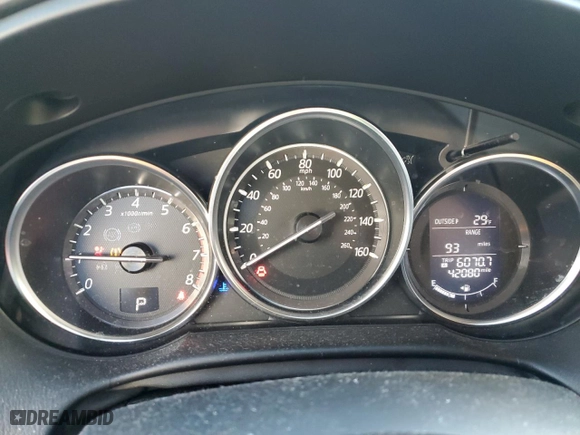2016 Mazda CX-5 Touring with VIN JM3KE4CY6G0892310, listed as a Copart auction lot 41687125 with 42,080 mi miles and Salvage Title. Bid and sale history available at carsss.com. Image 9.