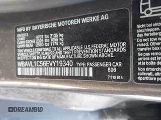 2014 BMW X1 xDrive28i with VIN WBAVL1C56EVY19340, listed as a IAAI auction lot 41340436 with 85,867 mi miles. Bid and sale history available at carsss.com. Image 9.