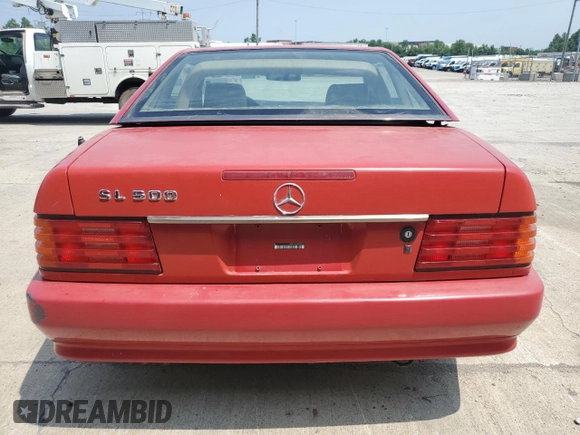 1994 Mercedes-Benz SL 5.0L with VIN WDBFA67E6RF092705, listed as a Copart auction lot 60880965 with 96,690 mi miles and Clean title. Bid and sale history available at DreamBid. Image 6.