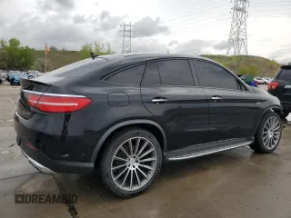 2017 Mercedes-Benz GLE 43 AMG with VIN 4JGED6EB2HA081608, listed as a Copart auction lot 55968675 with 80,218 mi miles and Salvage title. Bid and sale history available at DreamBid. Image 3.