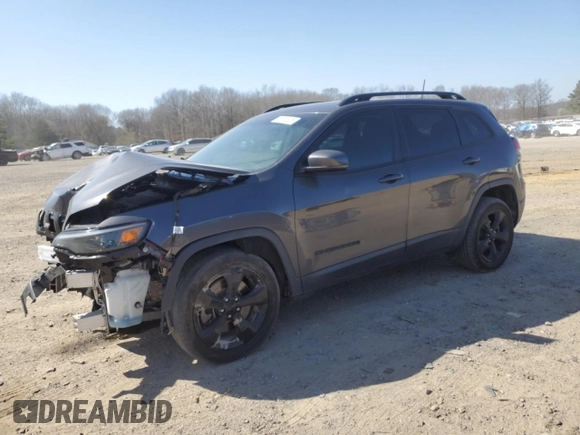 2021 Jeep Cherokee Altitude with VIN 1C4PJLLB7MD173555, listed as a Copart auction lot 48653825 with 70,198 mi miles and Salvage Title. Bid and sale history available at carsss.com. Image 1.