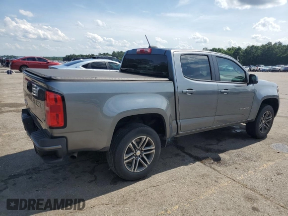 2021 Chevrolet Colorado 2WD Work Truck with VIN 1GCGSBEN5M1125312, listed as a Copart auction lot 58710305 with 75,283 mi miles and Salvage title. Bid and sale history available at DreamBid. Image 3.