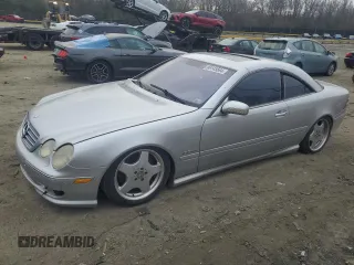 2002 Mercedes-Benz CL-Class AMG with VIN WDBPJ73J72A023103, listed as a Copart auction lot 86145564 with 0 mi miles and Salvage Title. Bid and sale history available at carsss.com. Image 1.