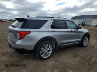 2021 Ford Explorer Platinum with VIN 1FM5K8HCXMGB63695, listed as a Copart auction lot 52802925 with 42,766 mi miles and Salvage Title. Bid and sale history available at carsss.com. Image 3.