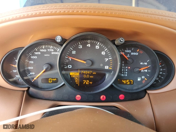 2004 Porsche 911 Carrera with VIN WP0CA29984S652415, listed as a Copart auction lot 49446755 with 74847 miles and Salvage Title. Bid and sale history available at carsss.com. Image 9.