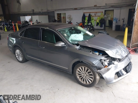 2016 Volkswagen Passat 1.8T SE with VIN 1VWBT7A35GC011129, listed as a IAAI auction lot 39977788 with 123,007 mi miles. Bid and sale history available at carsss.com. Image 1.