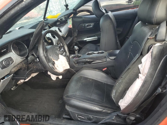 2015 Ford Mustang EcoBoost Premium with VIN 1FATP8UHXF5363981, listed as a Copart auction lot 45922555 with Not provided miles and Salvage title. Bid and sale history available at DreamBid. Image 7.