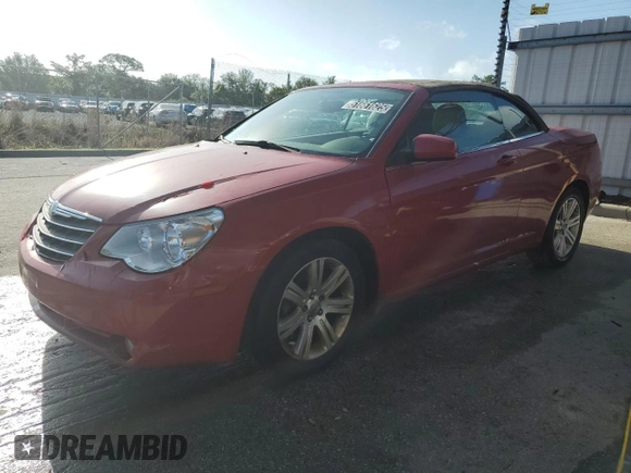 2010 Chrysler Sebring Touring with VIN 1C3BC5EDXAN172523, listed as a Copart auction lot 51661625 with 86,694 mi miles and Clean Title. Bid and sale history available at DreamBid. Image 1.