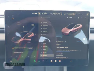 2024 Tesla Model 3 with VIN 5YJ3E1EA0RF745089, listed as a IAAI auction lot 41980217 with 9,851 mi miles and . Bid and sale history available at DreamBid. Image 7.