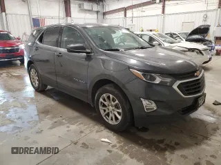2020 Chevrolet Equinox LT with VIN 3GNAXUEV7LL257652, listed as a Copart auction lot 52985845 with 59,548 mi miles and Salvage Title. Bid and sale history available at DreamBid. Image 4.