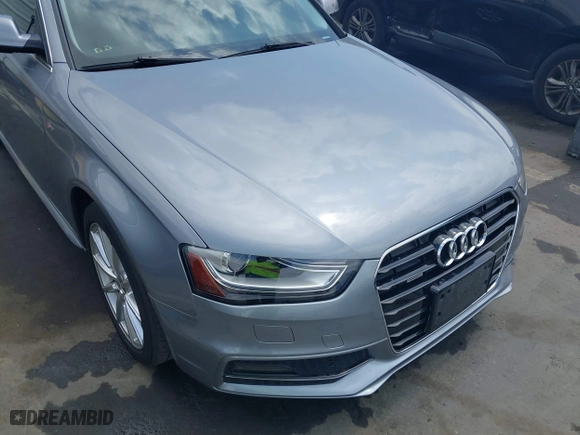 2016 Audi A4 Premium with VIN WAUBFAFLXGN004596, listed as a IAAI auction lot 42125046 with 106,205 mi miles. Bid and sale history available at carsss.com. Image 6.