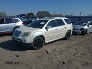 2011 GMC Acadia Denali with VIN 1GKKRTED4BJ368730, listed as a IAAI auction lot 41787329 with 193,777 mi miles and . Bid and sale history available at DreamBid. Image 2.