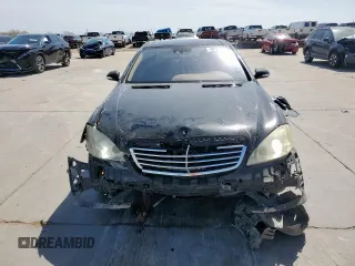 2007 Mercedes-Benz S-Class 5.5L V8 with VIN WDDNG71X87A083287, listed as a Copart auction lot 49724745 with 143,629 mi miles and Salvage Title. Bid and sale history available at carsss.com. Image 5.
