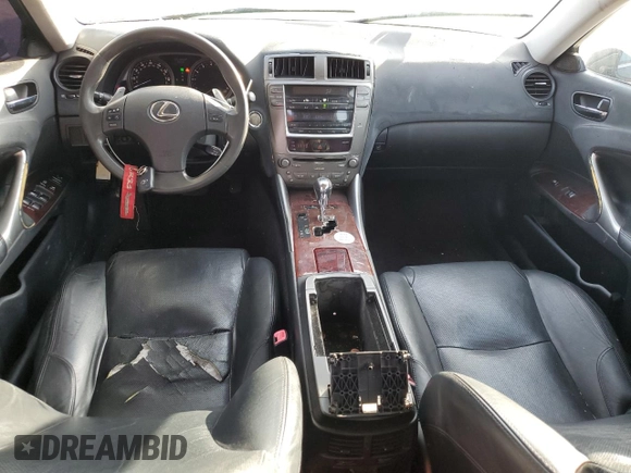 2006 Lexus IS 250 Manual with VIN JTHBK262262011648, listed as a Copart auction lot 43478415 with 328,251 mi miles and Clean Title. Bid and sale history available at carsss.com. Image 8.