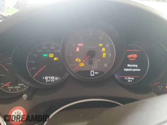 2011 Porsche Cayenne S Hybrid with VIN WP1AE2A21BLA93581, listed as a Copart auction lot 72778054 with 118,749 mi miles and Salvage Title. Bid and sale history available at carsss.com. Image 9.