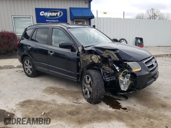 2009 Hyundai Santa Fe SE with VIN 5NMSH73E19H253634, listed as a Copart auction lot 82956834 with 171,624 mi miles and Salvage title. Bid and sale history available at DreamBid. Image 4.