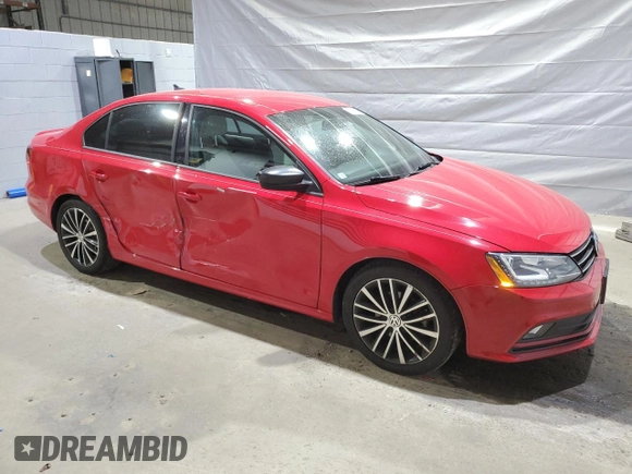 2016 Volkswagen Jetta Sport with VIN 3VWB17AJ4GM239710, listed as a Copart auction lot 57070525 with 107,576 mi miles and Salvage title. Bid and sale history available at DreamBid. Image 4.