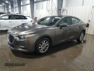 2017 Mazda 3 Sport with VIN 3MZBN1U75HM122446, listed as a Copart auction lot 44956165 with 103,235 mi miles and Salvage Title. Bid and sale history available at DreamBid. Image 1.