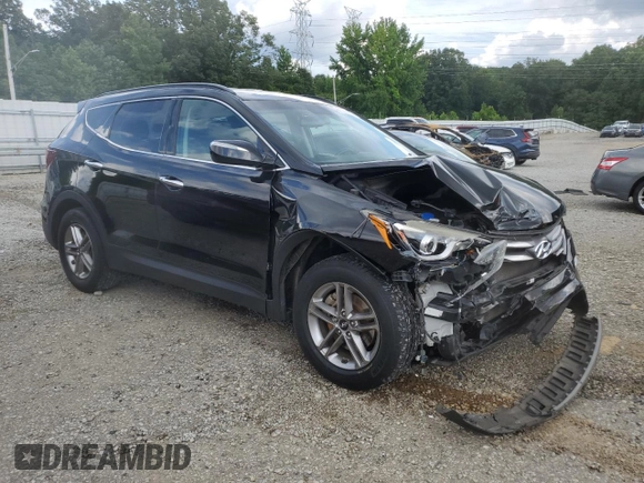 2018 Hyundai Santa Fe 2.4L with VIN 5NMZU3LBXJH066406, listed as a Copart auction lot 61388005 with 65,650 mi miles and Salvage title. Bid and sale history available at DreamBid. Image 4.