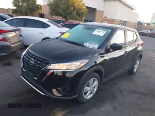 2024 Nissan Kicks S with VIN 3N1CP5BV9RL481979, listed as a IAAI auction lot 41856176 with 24,094 mi miles and . Bid and sale history available at carsss.com. Image 2.