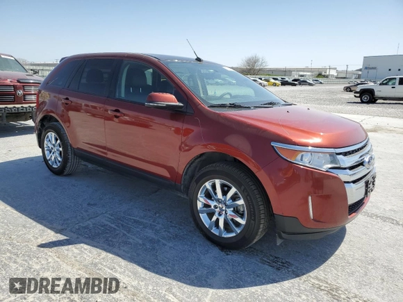 2014 Ford Edge SEL with VIN 2FMDK3JC2EBB62607, listed as a Copart auction lot 49678765 with 130,199 mi miles and Salvage Title. Bid and sale history available at carsss.com. Image 4.
