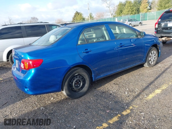 2009 Toyota Corolla with VIN 2T1BU40E49C168663, listed as a IAAI auction lot 41707834 with 54,129 mi miles. Bid and sale history available at carsss.com. Image 4.